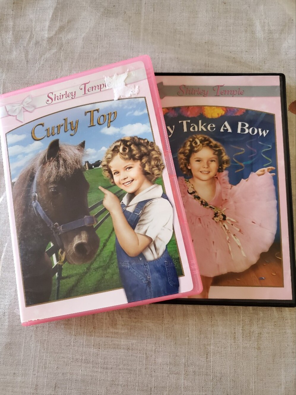 Curly Top DVD - Pink Cover Baby Take A Bow